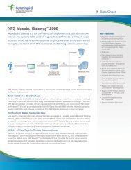NFS Maestro Gateway™ 2008 - OpenText