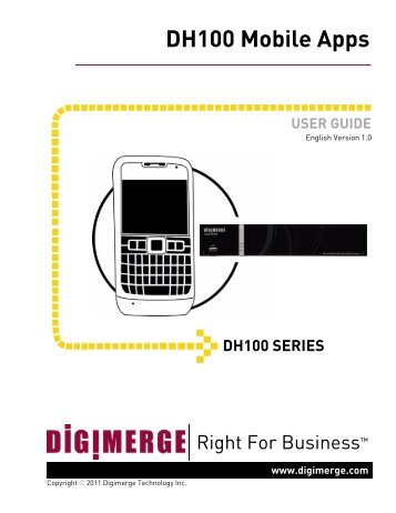 DH100 Mobile Apps - Digimerge