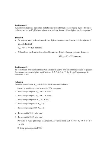 CuÃ¡ntos nÃºmeros de tres cifras distintas se pueden formar con los ...
