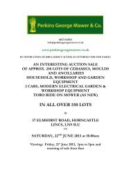 Saturday 22nd June 2013 - Perkins, George, Mawer & Co.