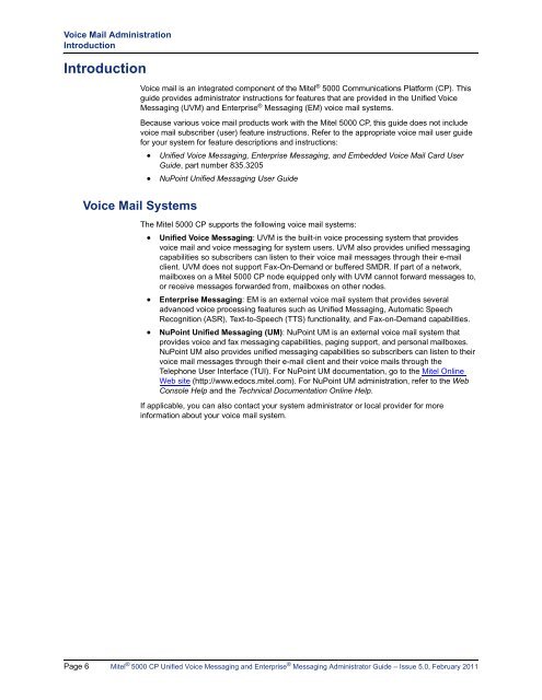 Mitel 5000 CP v5.0 Voice Mail Administrator Guide.pdf
