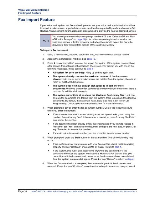 Mitel 5000 CP v5.0 Voice Mail Administrator Guide.pdf