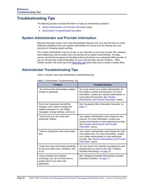 Mitel 5000 CP v5.0 Voice Mail Administrator Guide.pdf