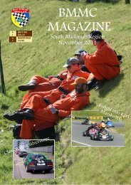 BMMC MAGAZINE - British Motor Racing Marshals Club