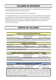 DIVULGACIO TALLERES DE REFUERZO2.pdf - Escuela Oficial de ...