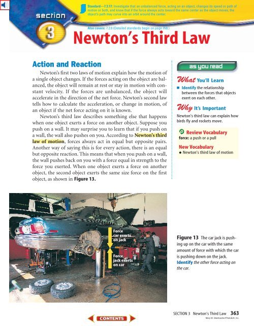 Newton's Third Law