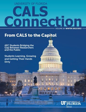 From CALS to the Capitol - College of Agricultural and Life Sciences