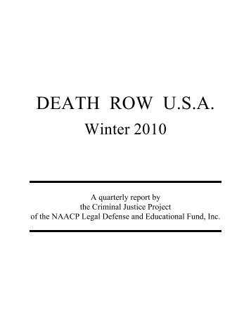 death row usa - NAACP Legal Defense and Educational Fund, Inc.