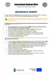 Residence permit info - PIRG