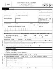 RM ITR-5 INDIAN INCOME TAX RETURN - Income Tax Department