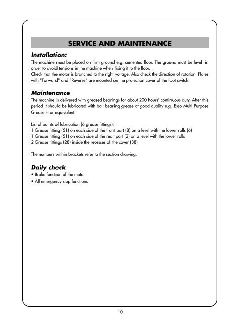 instruction manual hm motor powered bending roller type rm