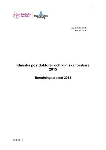 Beredning - Anslag till forskning, utveckling och utbildning