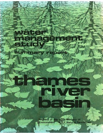 Thames River Basin Water Management Study - Ontario Agri ...