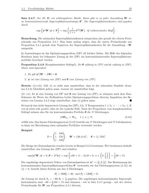 Vorlesungsskript Finanzmathematik I