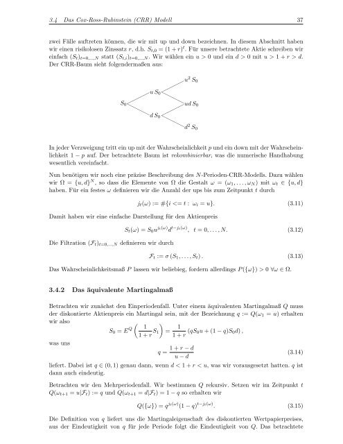 Vorlesungsskript Finanzmathematik I