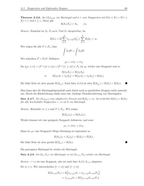 Vorlesungsskript Finanzmathematik I