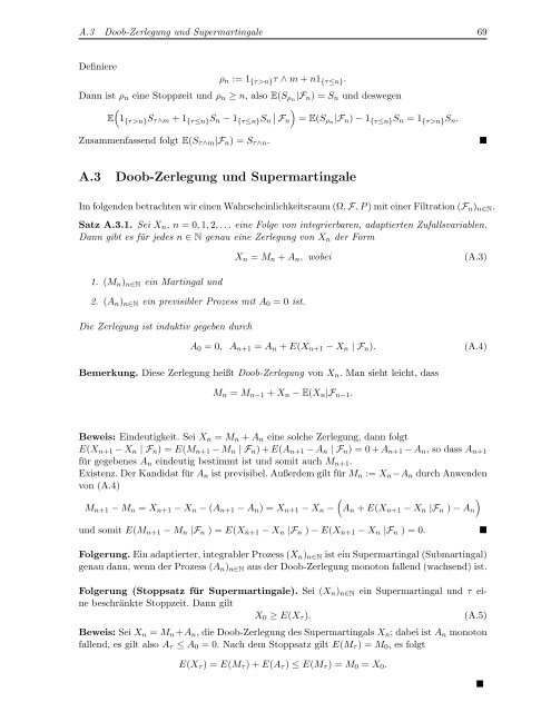 Vorlesungsskript Finanzmathematik I