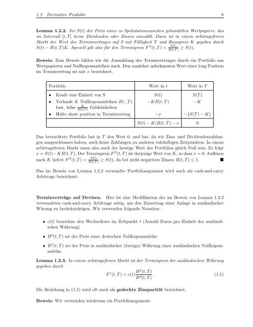 Vorlesungsskript Finanzmathematik I