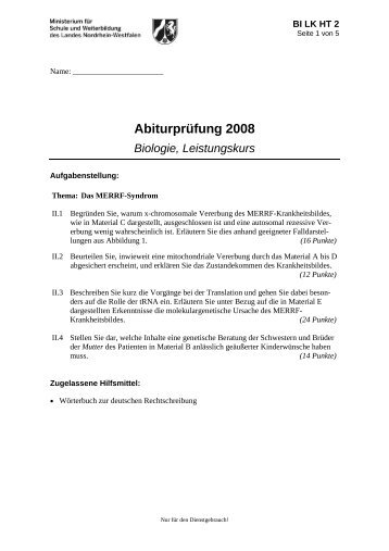 AbiturprÃ¼fung 2008