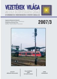 Issue 2007 /3. - MÃV DokumentÃ¡ciÃ³s KÃ¶zpont Ã©s KÃ¶nyvtÃ¡r