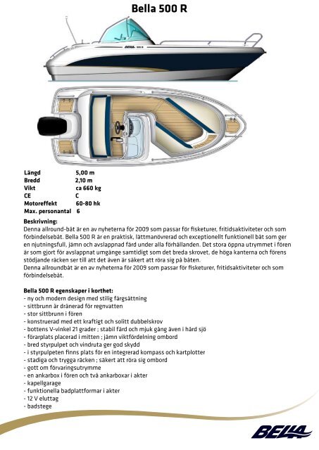 500 R 500 TWIN 500 EXCEL 560 HT 580 C BELLA NYHETER 2009