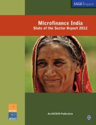 State of the Sector Report 2012 - Microfinance India Summit