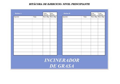 INCINERADOR DE GRASA