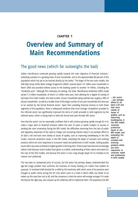 Download sector_report1.pdf - Microfinance and Development ...