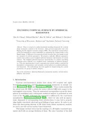 encoding cortical surface by spherical harmonics - Institute of ...