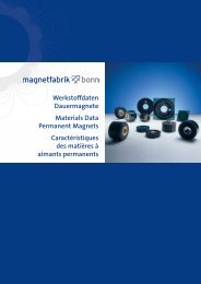 Werkstoffdaten Dauermagnete Materials Data Permanent Magnets ...