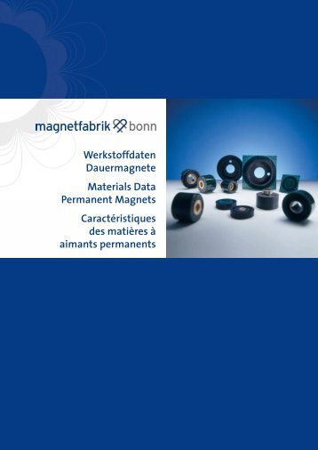 Werkstoffdaten Dauermagnete Materials Data Permanent Magnets ...