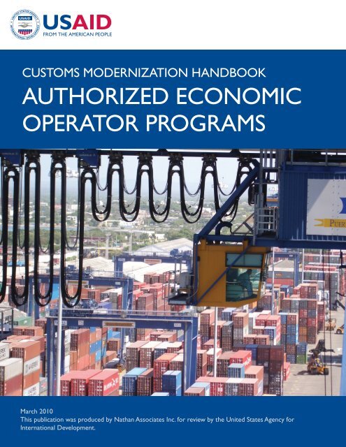 authorized economic operator programs - Economic Growth - usaid