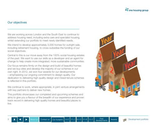 our development portfolio - One Housing Group