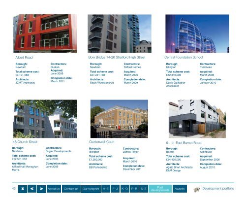 our development portfolio - One Housing Group