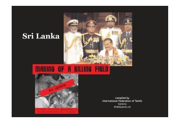 Making of a Killing Field - Tamil Nation & Beyond