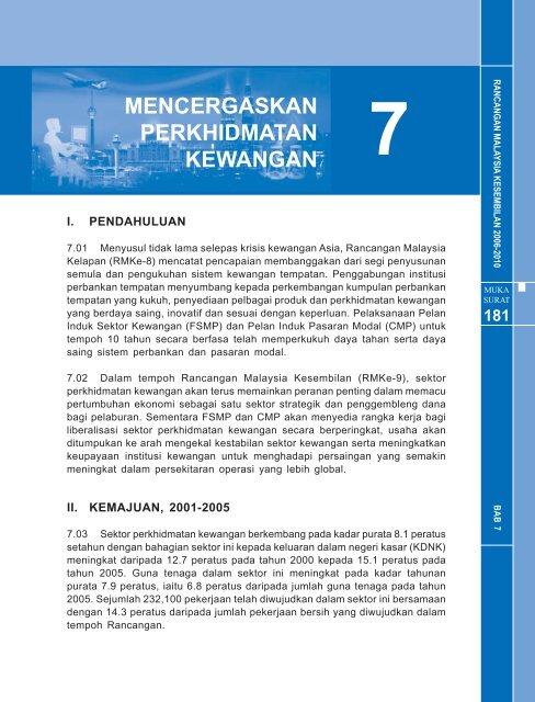 bab 7: mencergaskan perkhidmatan kewangan - EPU