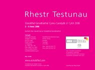 Rhestr Testunau Sir Fflint 2007 - Eisteddfod Genedlaethol Cymru