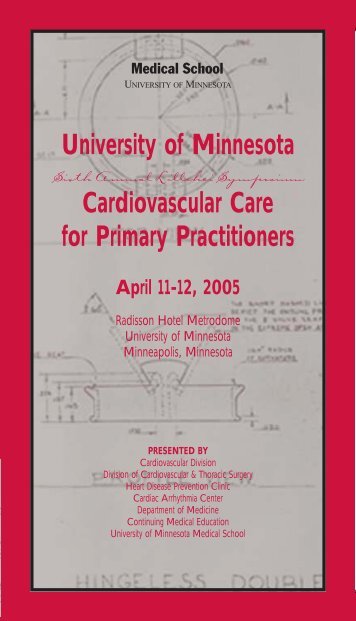Continuing Medical Education - University of Minnesota