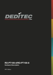 RO-PT100-4/RO-PT100-8 | DEDITEC Manual