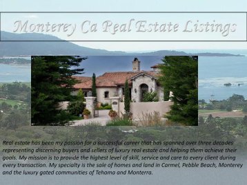 Monterey Ca Real Estate Listings