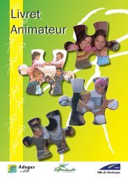 Livret Animateur Livret Animateur - Démarche Qualité - Aduges