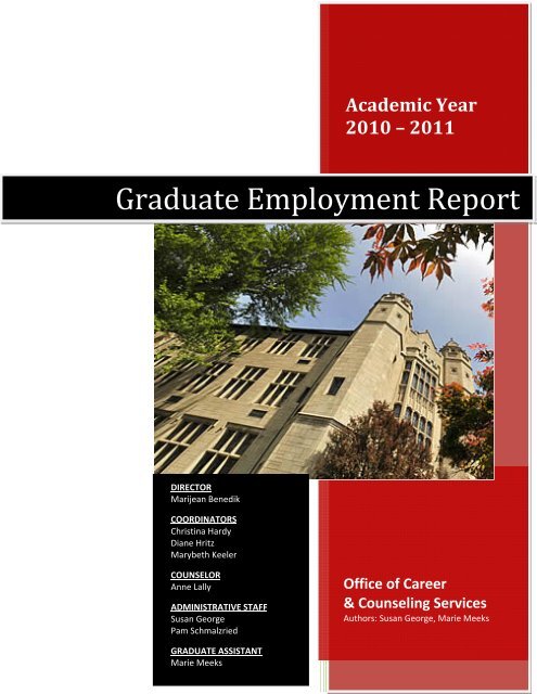 Graduate Employment Report - YSU - Youngstown State University