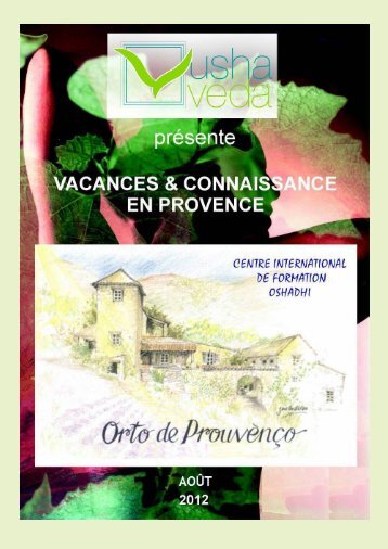 Au cÅur de la Provence - Usha Veda