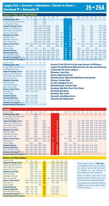 25â¢25A Langley Park - TravelNorthEast.co.uk