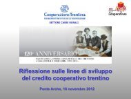Riflessioni sul credito cooperativo - L'Adige