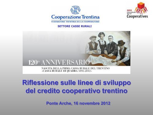 Riflessioni sul credito cooperativo - L'Adige