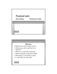 Prima Latina Chapters 6-10 - Memoria Press