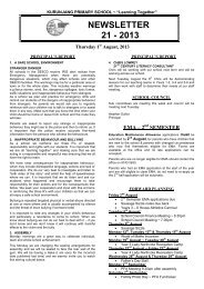 Newsletter 21.pdf - Kurunjang Primary School