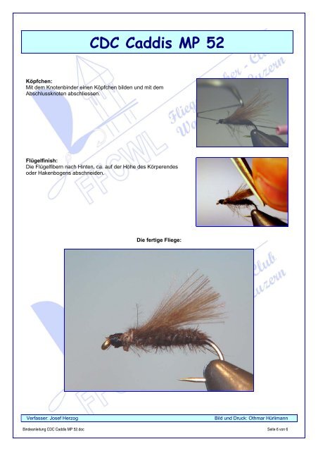 CDC Caddis MP 52 - ffcwl