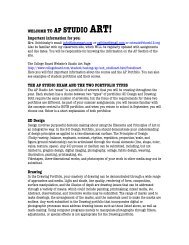 AP Art Summer Assignments, 2013-14 (pdf) - Cresskill Public Schools